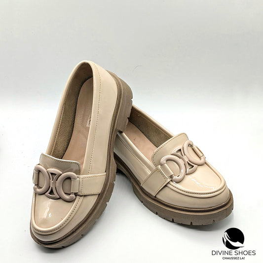 Mocassin-Flora-Vernis