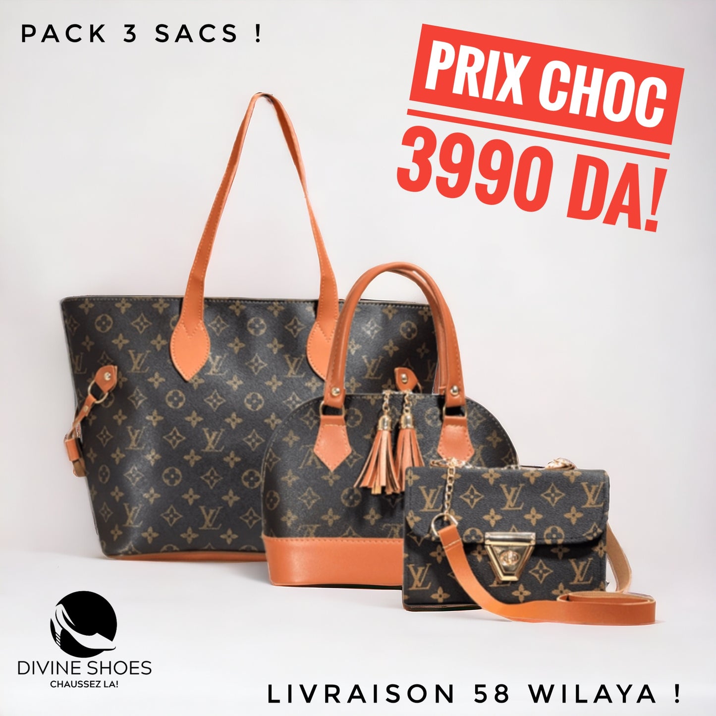 Pack 3 sacs - LV