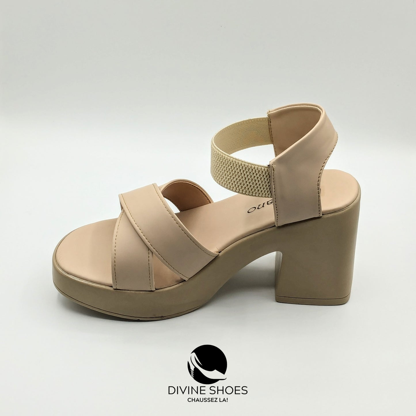 Sandale-Talon-Beige